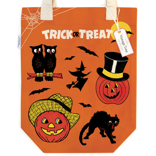 Halloween Vintage Cavallini Tote Bag
