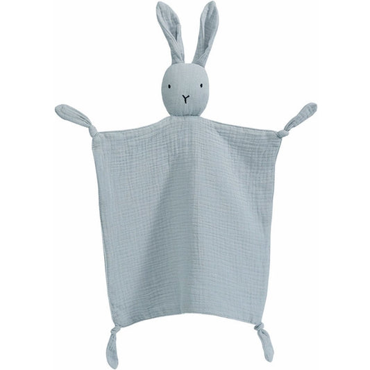 Teal Organic Cotton Bunny Comforter