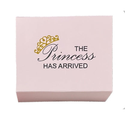 'The Princess Has Arrived' Romper, Vest, Hat Set in a Gift Box