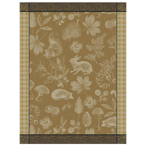 Le Jacquard Francais Tea Towel - Dans les bois Tableau Yellow