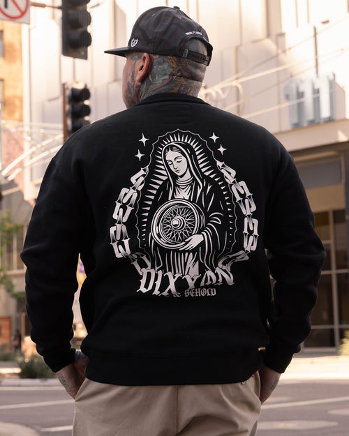 White Low & Behold Crewneck Sweatshirt -Black