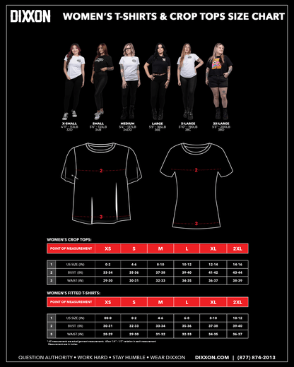 Women's Black Nuevo Corpo Fitted Tee - White