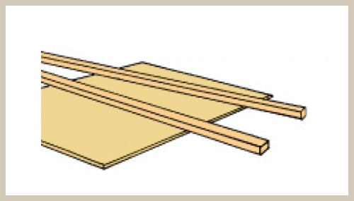Basswood - Stripwood - 1/4" x 1/2"