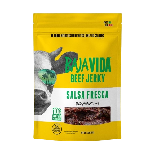 Baja Vida Snacks Salsa Fresca Beef Jerky - 2.5 OZ 12 Pack